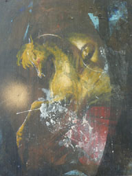 huile sur bois 32x42